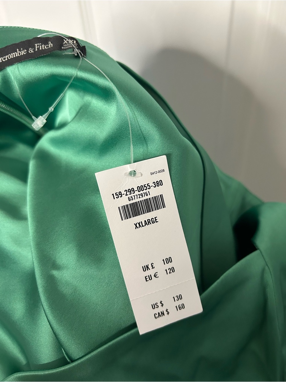 Abercrombie & Fitch Sculpting Stretch Satin Midi Dress - Picture 7 of 13